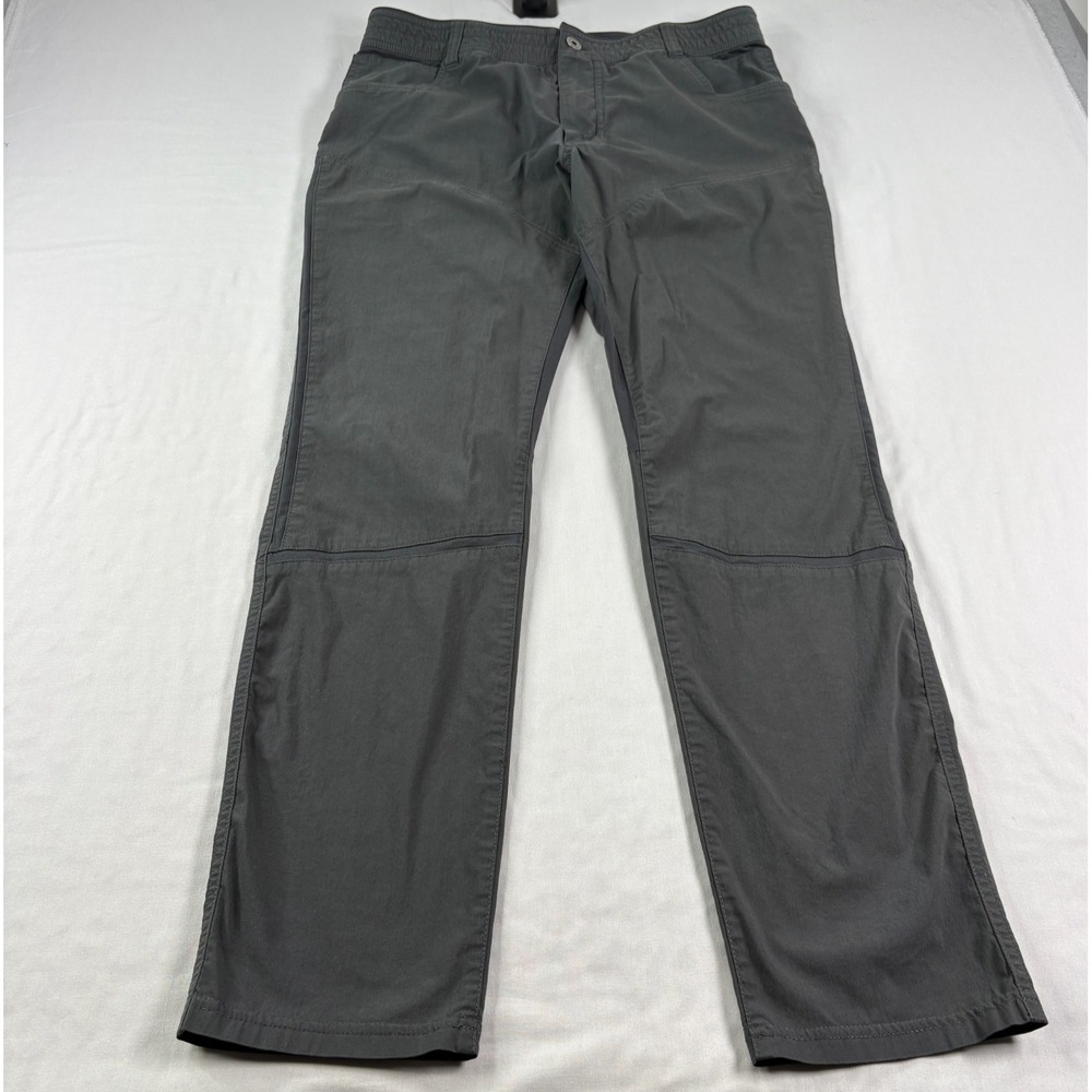 Kuhl Silencr Pants Men 36x34 (Fits 36x32) Gray Outdoor Tech Hiking Trail Stretch